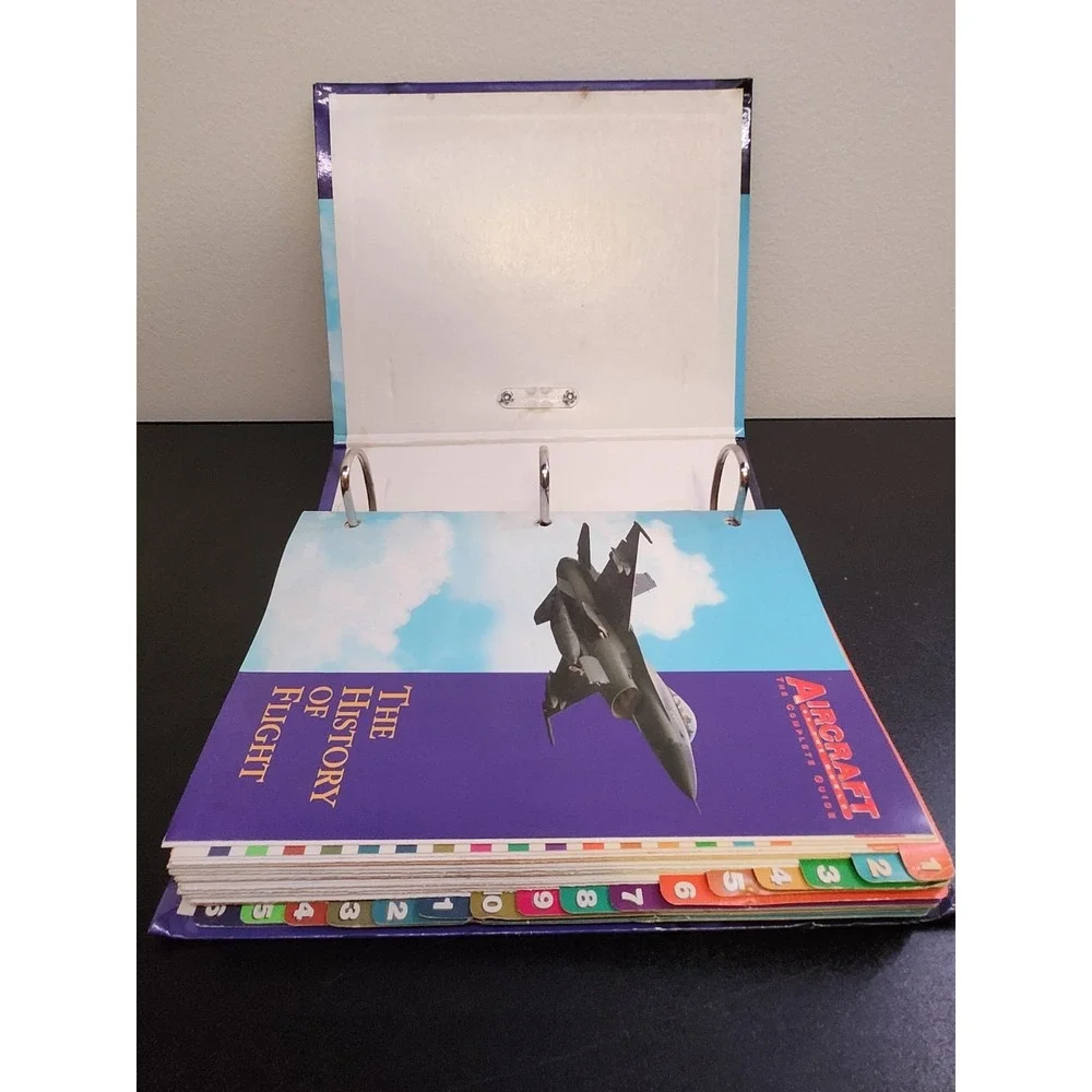 Aircraft of the World: The Complete Guide 1 Binder 16 Sections Vintage 1998